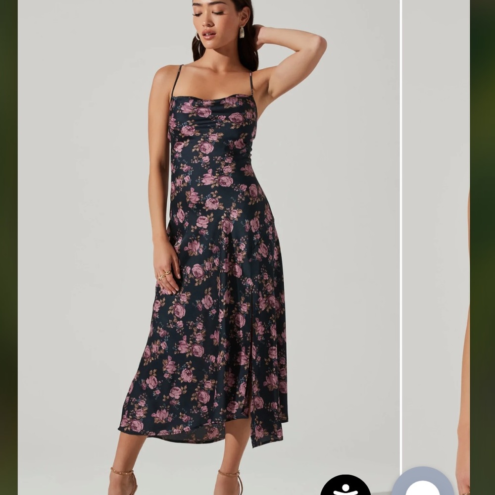 ASTR The Label Gaia Floral Midi Dress